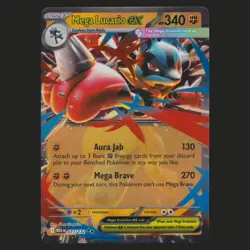 Mega Lucario EX 077/132 Mega Evolution Double Rare Pokemon TCG MINT 🔥 - Image 1