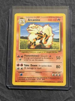 Arcanine 23 Pokemon Base Set - Image 1