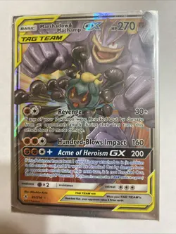Pokemon Tcg Marshadow & Machamp GX 82/214 Sm-Unbroken Bonds Holo - Image 1