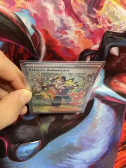 Pokemon TCG Destined Rivals Ethan's Adventure 236/182 Special Illustration Rare - Image 3