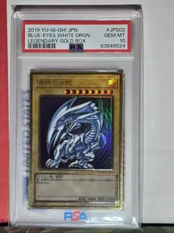 PSA 10 Blue Eyes White Dragon Jps02 Legendary Gold Box Yu-gi-oh Japanese - Image 1