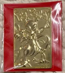 Mewtwo Pokemon 23K Gold Plated Trading Card Burger King 1999 - Image 1