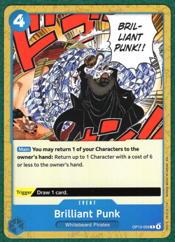 Brilliant Punk - Carrying On His Will OP13-059 - One Piece CCG Card - Image 1