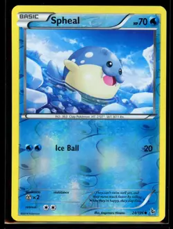 2014 XY - Flashfire Spheal #24 Reverse Holo Pokemon Card - Image 1