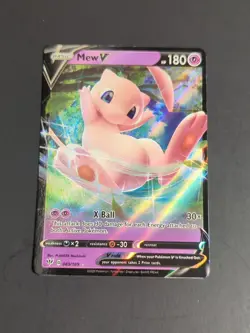 Mew V - 069/189 - Pokemon Darkness Ablaze Sword & Shield Rare Card NM - Image 1