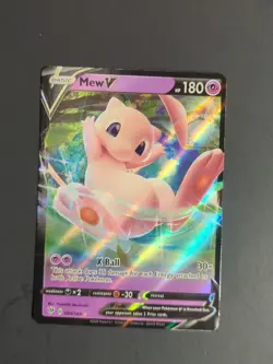 Mew V - 069/189 - Pokemon Darkness Ablaze Sword & Shield Rare Card NM - Image 2