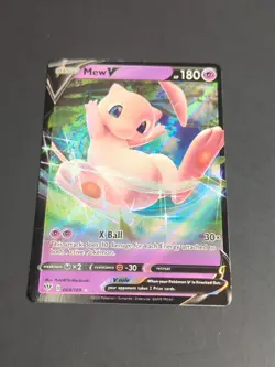 Mew V - 069/189 - Pokemon Darkness Ablaze Sword & Shield Rare Card NM - Image 3