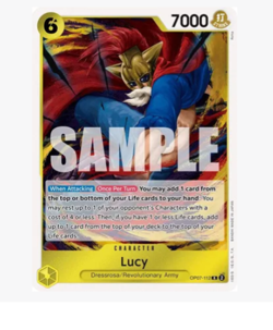 x4 Lucy - OP07-112 - R - Foil One Piece Card Game - Image 1