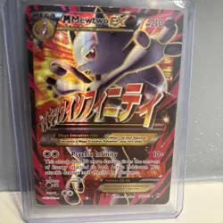 Pokemon M Mega Mewtwo EX Ultra Rare Holo TCG Card - Image 1
