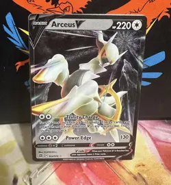 Pokemon TCG Arceus V & Arceus VSTAR Metal Promo Cards 122 & 123/172. Both NM - Image 3