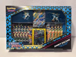 Pokemon TCG Cards Crown Zenith Premium Figure Collection Shiny Zacian NEW 820650851636 - Image 1