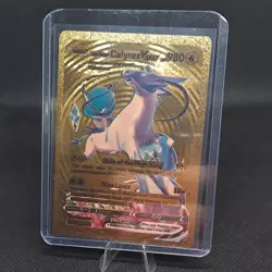 Ice Rider Calyrex VMAX Gold Foil Display Card Fan Art HP980 - Image 1
