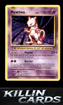 Mewtwo 51/108 Pokemon Rare XY - Evolutions Card NM - Image 1