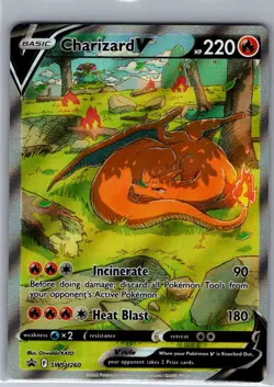 Charizard V - SWSH260 SWSH: Sword & Shield Promo Cards - Pokemon Card - NM - Image 1