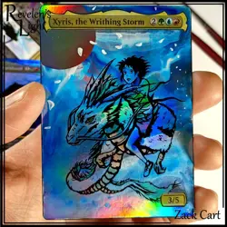 Xyris, the Writhing Storm Altered Art FOIL Hand Painted MTG Alter Spirited Away - Image 1