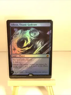 Magic the Gathering Uthros Titanic Godcore Edge of Eternities Card Foil 260 - Image 2