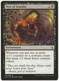 MTG Nest of Scarabs Amonkhet Uncommon NM - Image 1