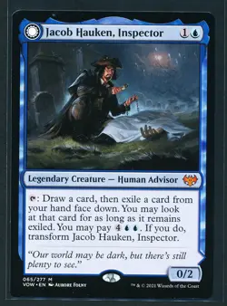 Jacob Hauken Inspector Hauken's Insight - Magic MTG 2021 Crimson Vow - NM - Image 1