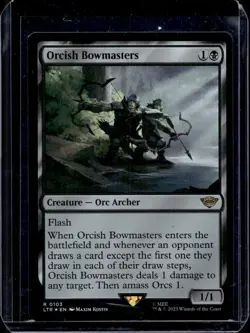 MTG Magic Lord of the Rings #103 Orcish Bowmasters Rare Foil (D) - Image 1