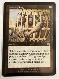 Monkey Cage MTG Mercadian Masques LP 307 - Image 1
