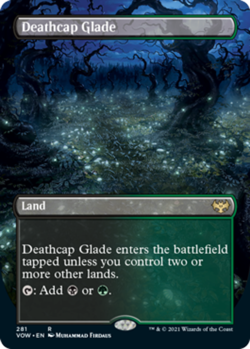 MTG Deathcap Glade - Borderless, NM-Mint, English Innistrad: Crimson Vow - Image 1
