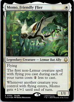 Momo, Friendly Flier R Legendary Creature - Lemur Bat Ally Foil Avatar: The Last - Image 1