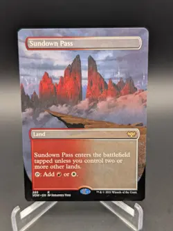 Sundown Pass (Borderless) Innistrad: Crimson Vow Regular - Image 1
