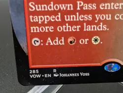 Sundown Pass (Borderless) Innistrad: Crimson Vow Regular - Image 2