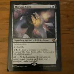 Magic: The Gathering The Soul Stone Legendary Artifact Mythic #66 Marvel's Spid. - Image 1
