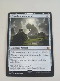 MTG Forsaken Monument - Zendikar Rising (ZNR) #244 Magic the Gathering - Image 1