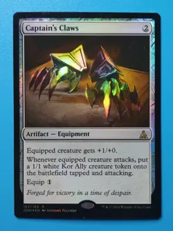 MTG 1x FOIL Captain's Claws NM Oath of the Gatewatch Magic - Image 1