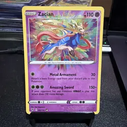 Zacian (82/185) - SWSH: Vivid Voltage - Amazing Rare Holo Pokemon Card - NM/M - Image 1