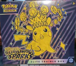 Pokemon Scarlet & Violet Surging Sparks Elite Trainer Box ETB Factory Sealed - Image 1