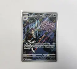 Team Rocket's Weezing 199/182 Illustration Rare Holo Destined Rivals Pokemon NM - Image 2