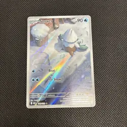 Pokemon TCG Snover 140/132 Illustration Rare IR Pokemon Mega Evolution Full Art - Image 1