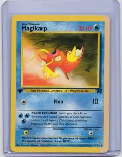 Pokemon Card - Magikarp - 47/82 - Team Rocket 1st Edition - 2000 - Image 1