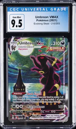 2021 POKEMON EVOLVING SKIES ALTERNATE ART UMBREON VMAX CGC 9.5 - Image 1