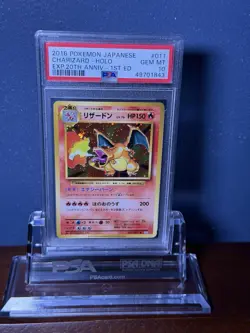 2016 Pokemon Japanese Charizard - Holo EXP 20th Anniversary 1st Edition #011 - Image 3