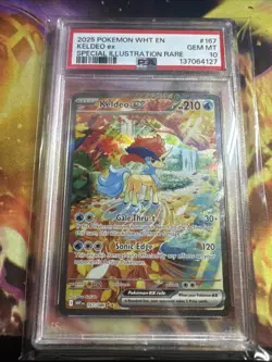 Pokemon TCG Keldeo EX Card 167/086 Sir White Flare PSA 10 - Image 1