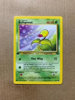 1st Edition Bellsprout 49/64 Jungle Set - Common Pokemon Card - NM/Mint - Image 1