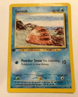 SWINUB - 79/111 Neo Genesis Unlimited Common Pokemon - 1st Edition - Image 1
