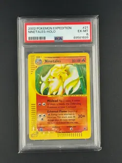 PSA 6 EX-NM 2002 Pokemon - Ninetales - Expedition - Holo #21 - Image 1