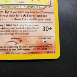2000 Light Flareon 46/105 - Neo Destiny Non-Holo Uncommon - Pokemon TCG - MP - Image 3