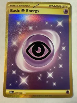 Pokemon TCG Basic Psychic Energy 207/165 HR Scarlet & Violet 151 (MEW) NM - Image 1