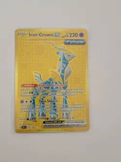 2024 POKEMON TEMPORAL FORCES HYPER RARE #216 IRON CROWN EX CGC 10 GEM MINT - Image 2