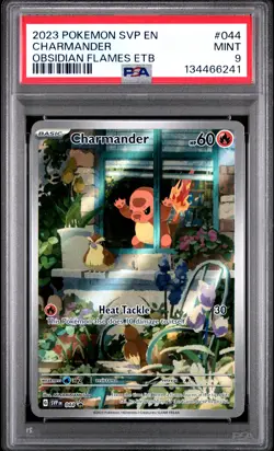 2023 POKEMON SVP EN-SV BLACK STAR PROMO #044 CHARMANDER PSA 9 - Image 1