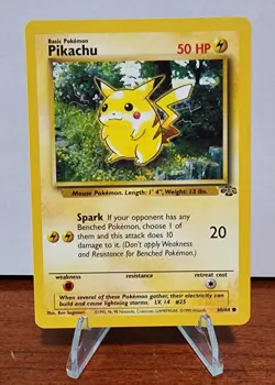 1999 Pokemon Pikachu (60/64) - Red Cheeks - Jungle Set - Image 1