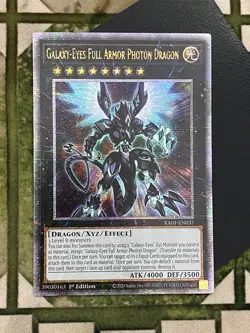Yugioh Galaxy-Eyes Full Armor Photon Dragon Prismatic 1st Edition RA01-EN037 NM - Image 3