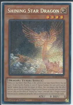 Yugioh! Shining Star Dragon - BLTR-EN002 - Secret Rare - 1st Edition Near Mint, - Image 1