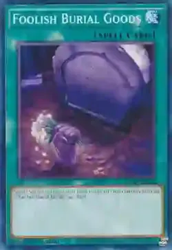 Yugioh! LP Foolish Burial Goods - SDCB-EN030 - Common - 1st Edition Lightly Play - Image 1